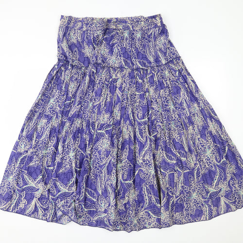 BM Womens Purple   A-Line  Size M  - strapless