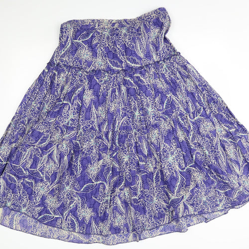 BM Womens Purple   A-Line  Size M  - strapless