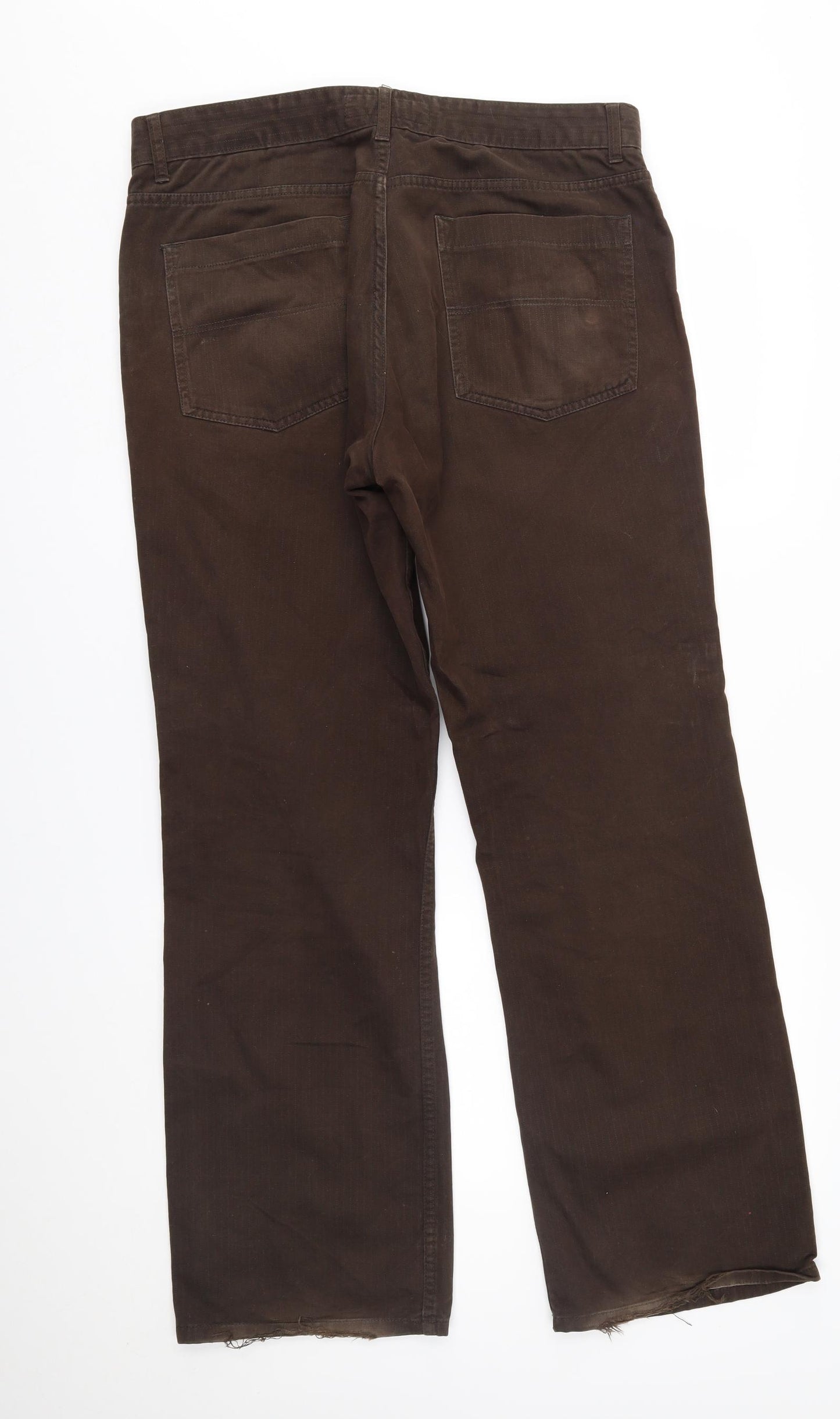 NEXT Mens Brown   Bootcut Jeans Size 36 L31 in
