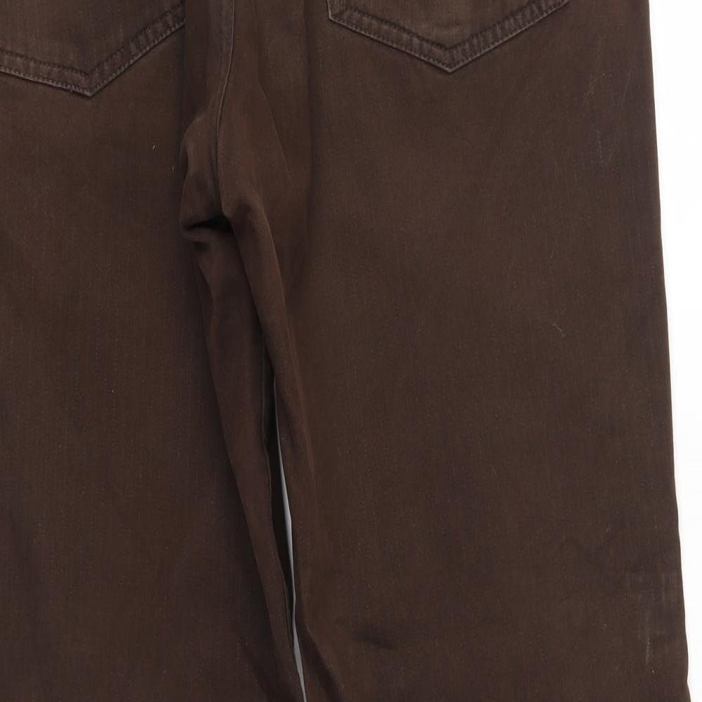 NEXT Mens Brown   Bootcut Jeans Size 36 L31 in