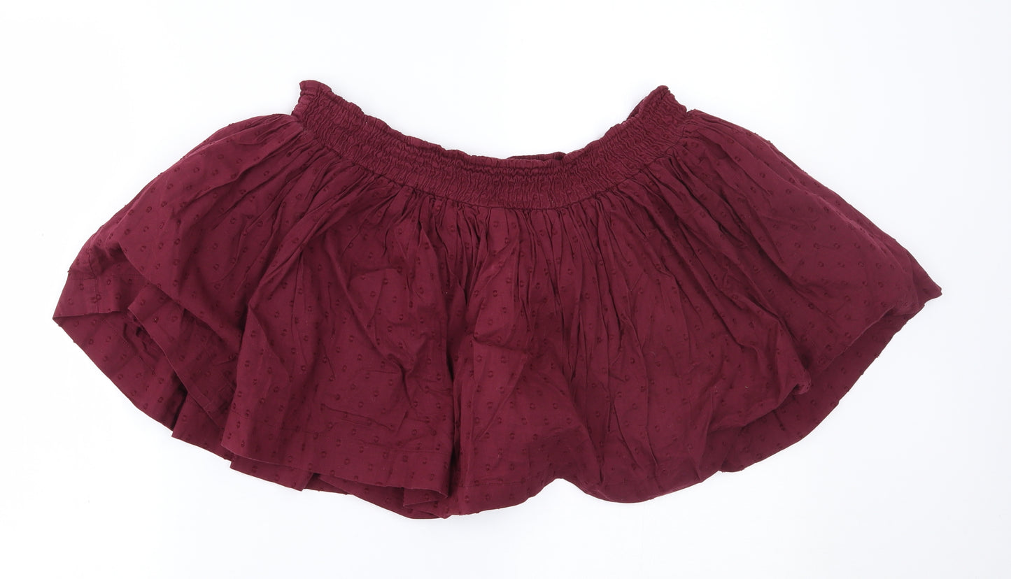 SoulCal&Co Womens Red   Pleated Skirt Size 14