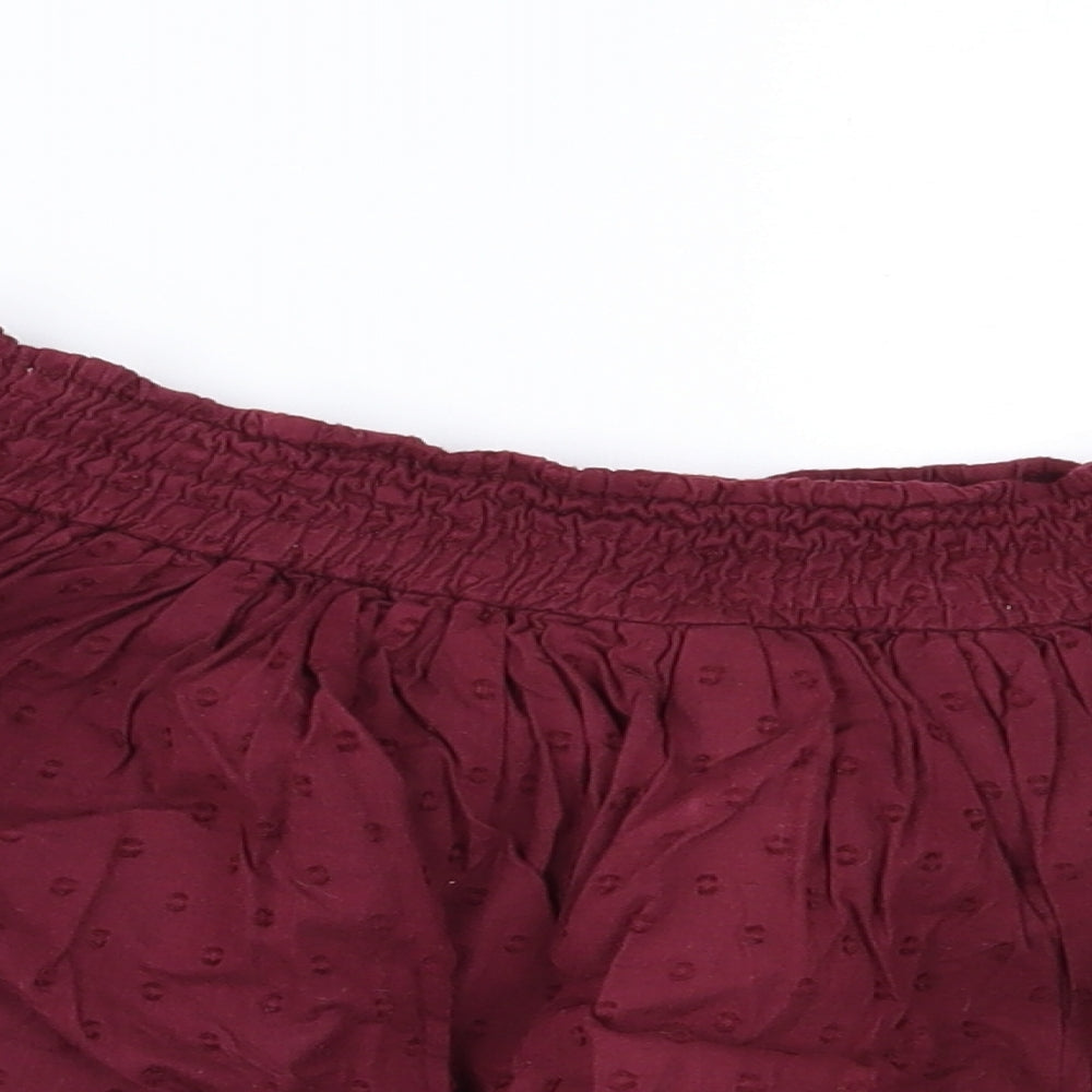 SoulCal&Co Womens Red   Pleated Skirt Size 14