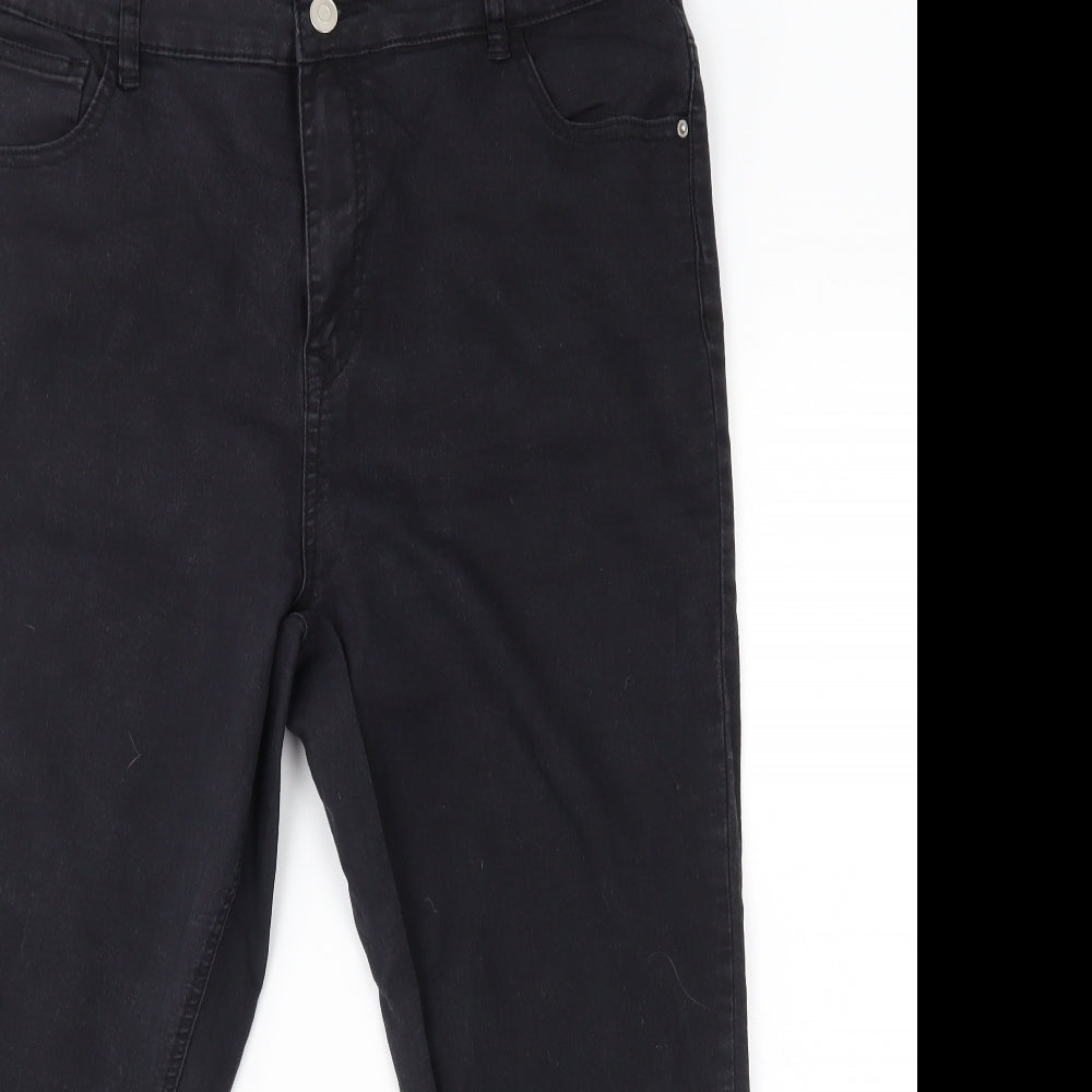 BHS Womens Black   Straight Jeans Size 20 L24 in
