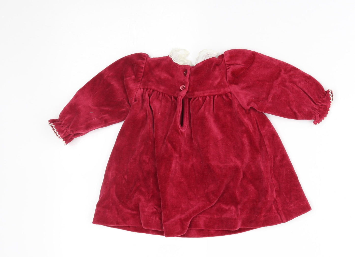 M&S Girls Red   A-Line  Size 0-3 Months