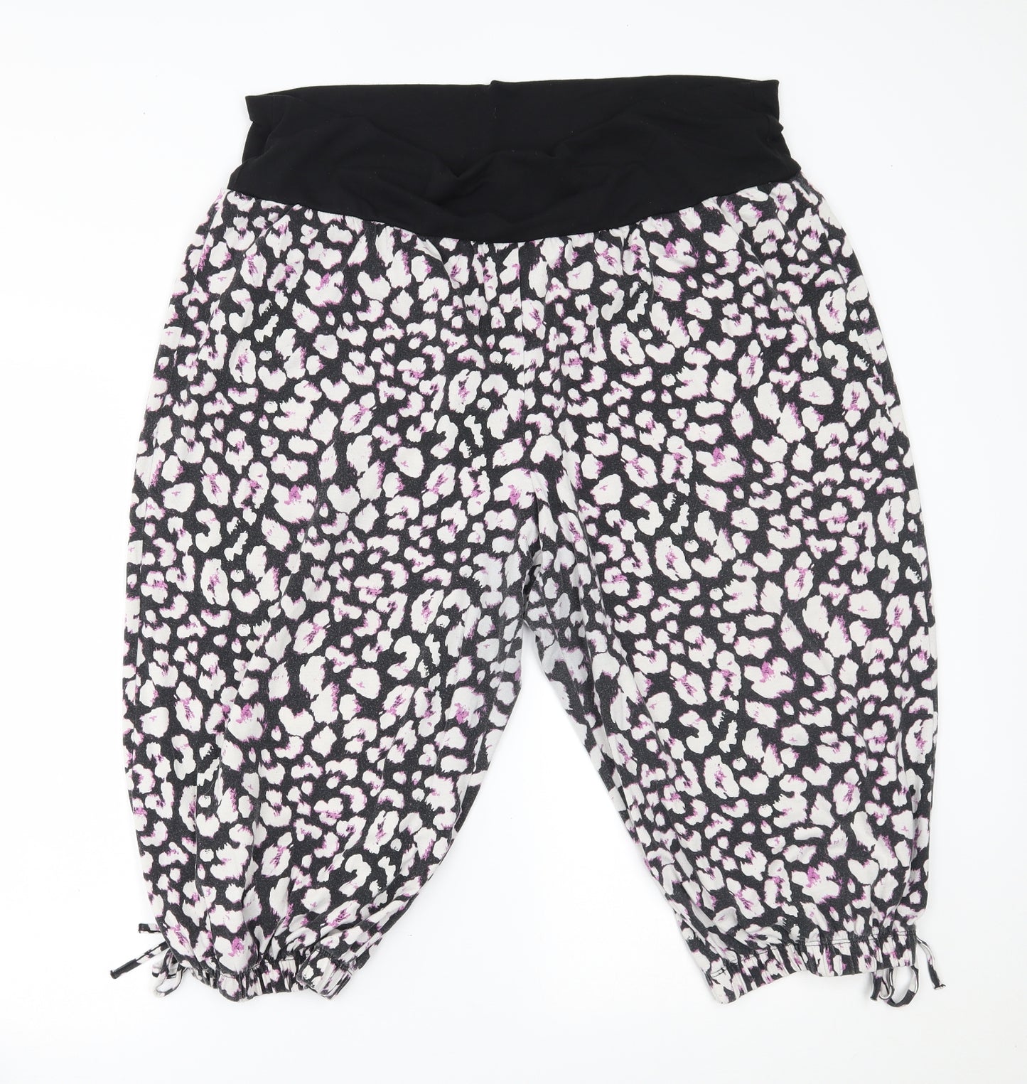 George Womens White Floral   Lounge Pants Size 20