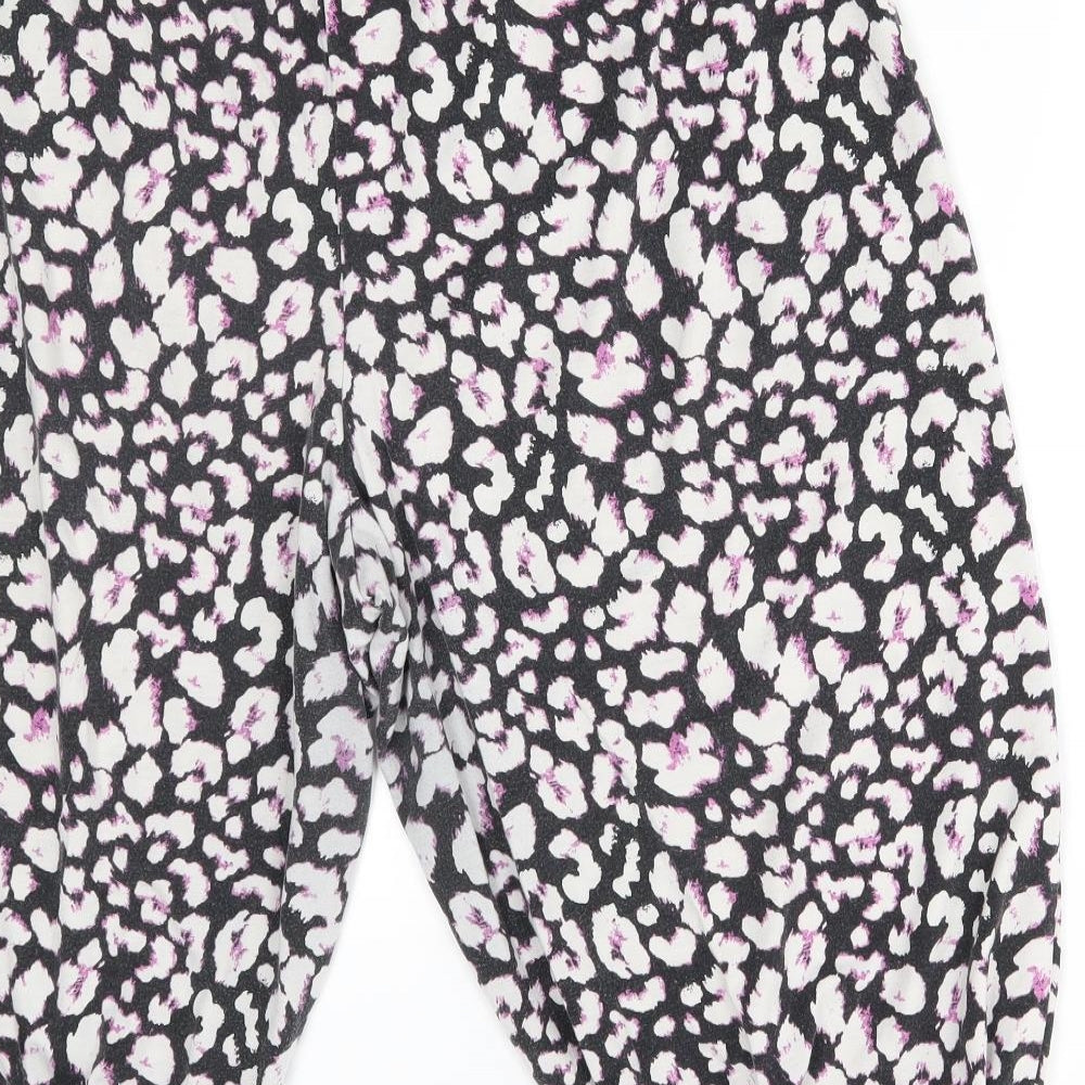 George Womens White Floral   Lounge Pants Size 20