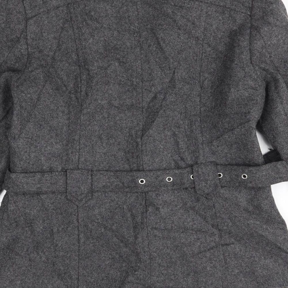 Kylie Girls Grey   Pea Coat Coat Size 12 Years