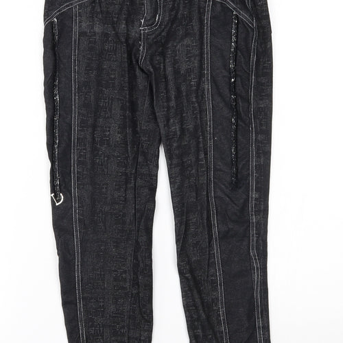Preworn Womens Black   Jogger Leggings Size S L22 in