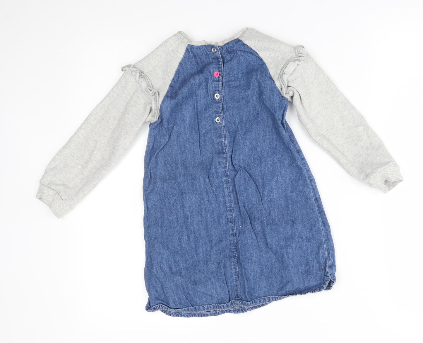NEXT Girls Blue   Jumper Dress  Size 4-5 Years  - unicorn