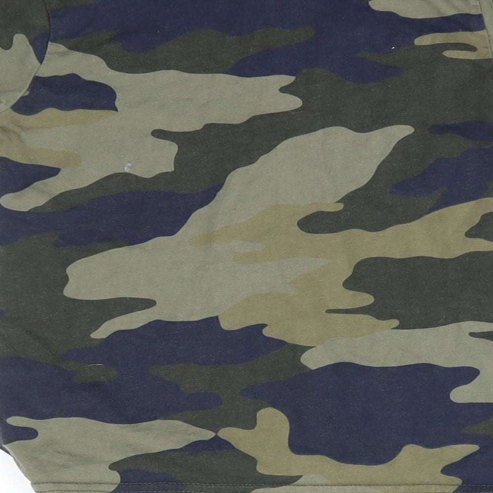 George Boys Green Camouflage  Basic T-Shirt Size 6-7 Years