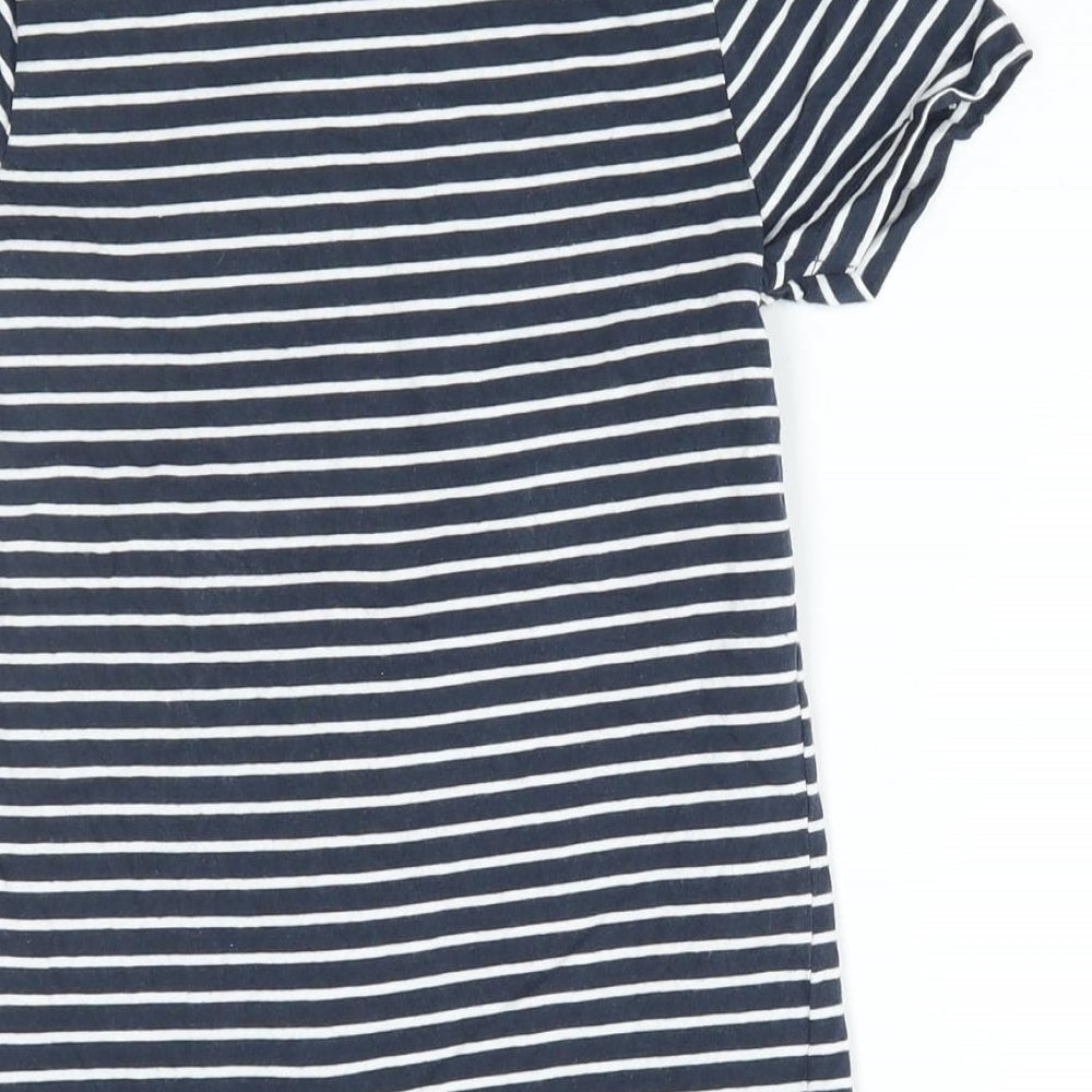 Nutmeg Girls Blue Striped  Tunic T-Shirt Size 6-7 Years
