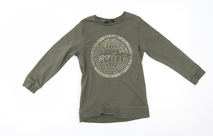 George Girls Green Pullover Jumper Size 6-7 Years