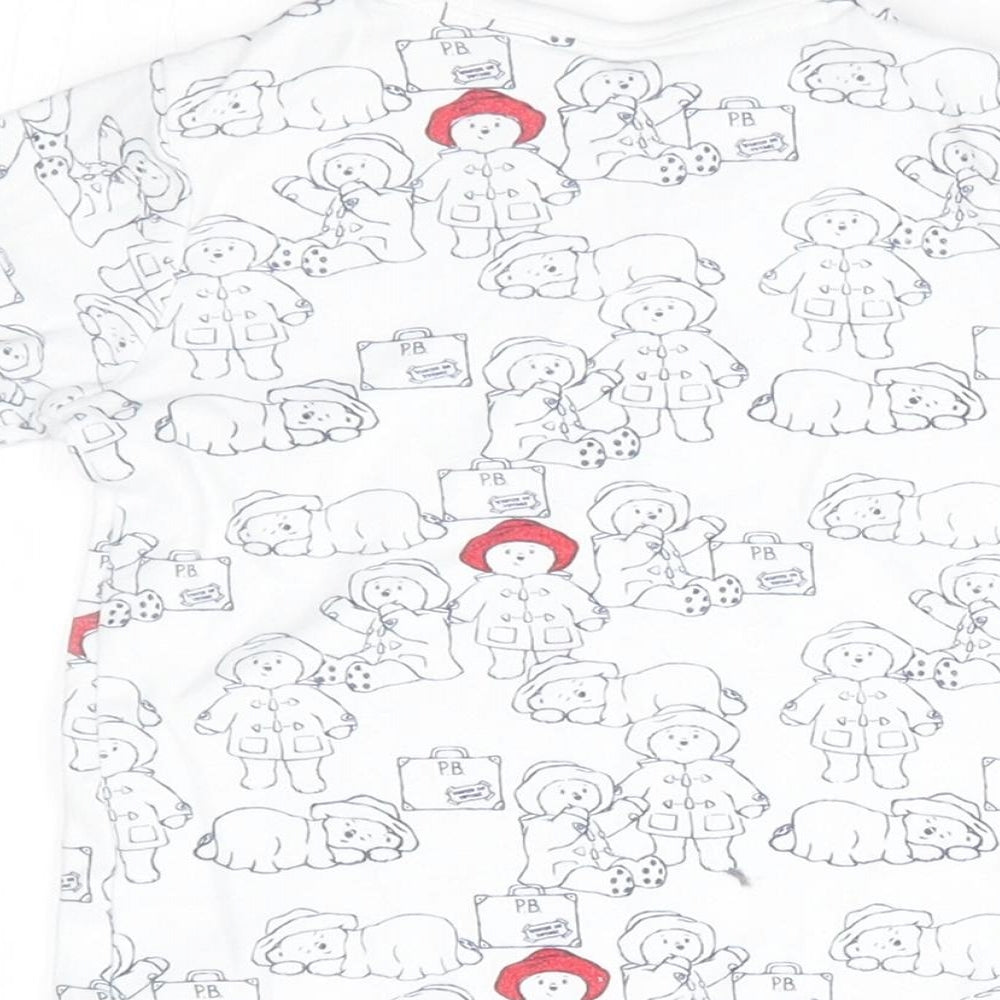 George Baby White   Basic T-Shirt Size 12-18 Months  - paddington