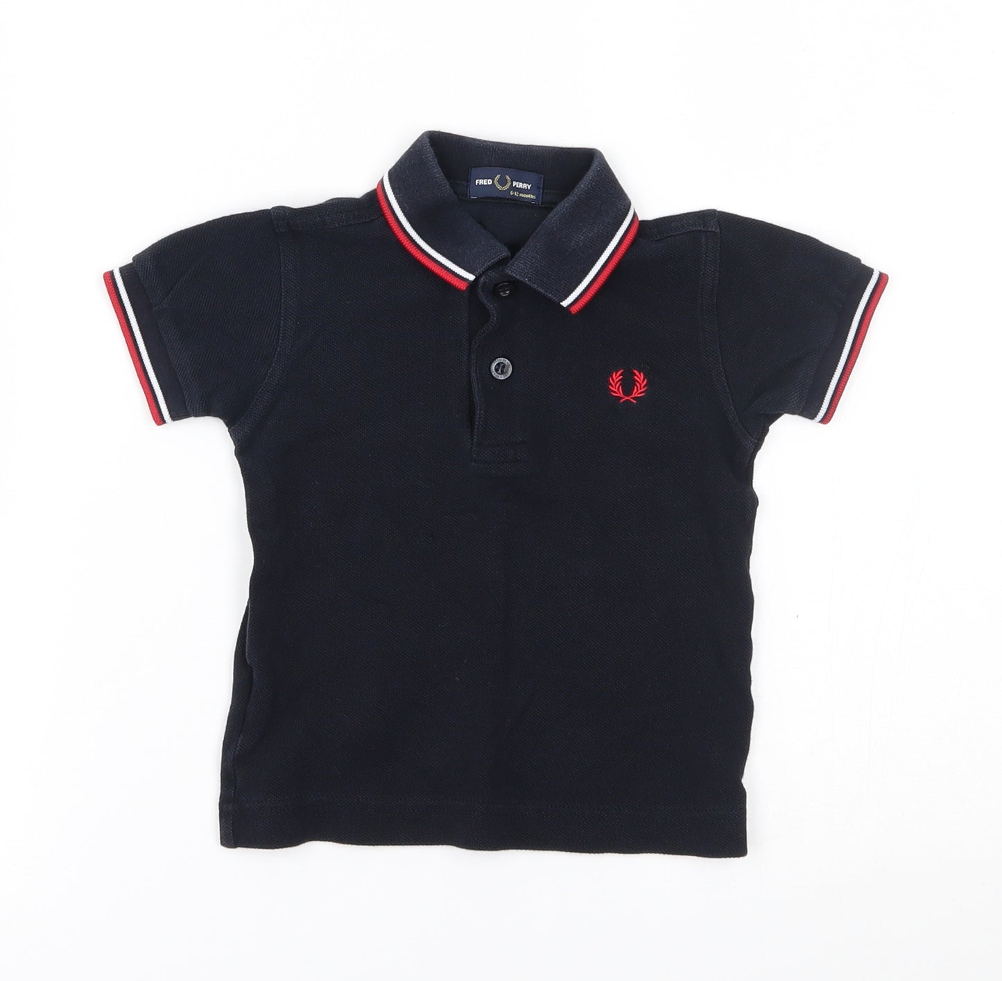 Fred Perry Baby Blue   Basic Polo Size 6-9 Months