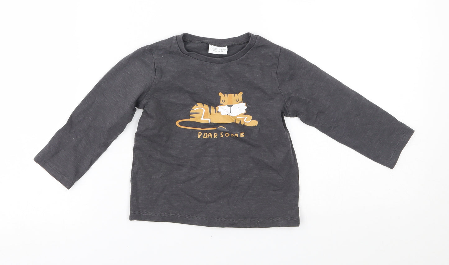 NEXT Baby Grey   Basic T-Shirt Size 12-18 Months  - roarsome