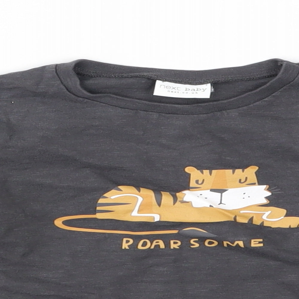 NEXT Baby Grey   Basic T-Shirt Size 12-18 Months  - roarsome