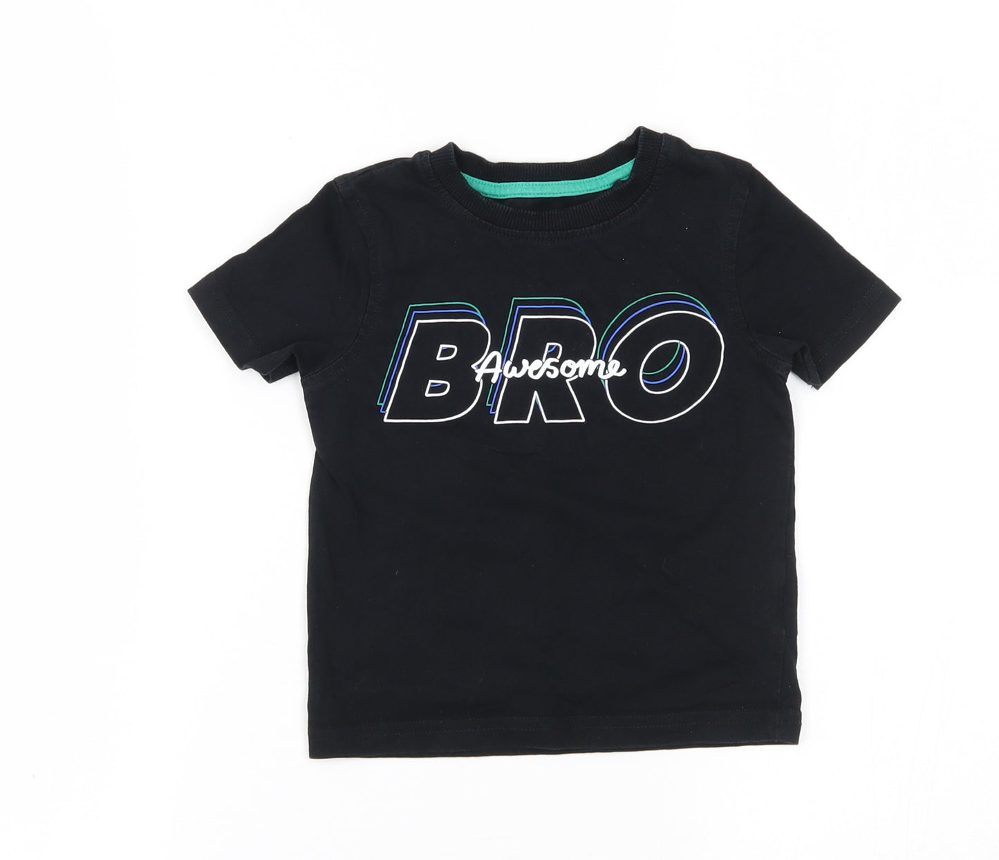 George Baby Black   Basic T-Shirt Size 18-24 Months  - bri