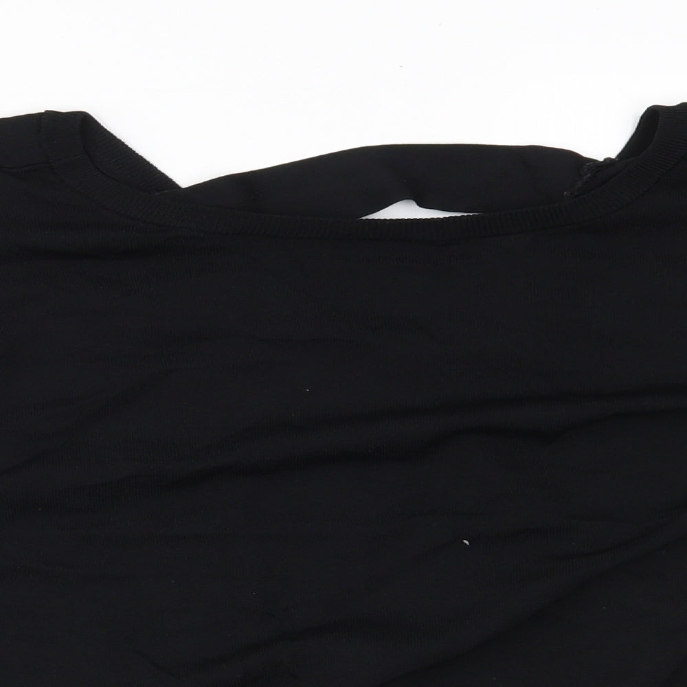 NEXT Womens Black   Basic Blouse Size 10  - back open detail