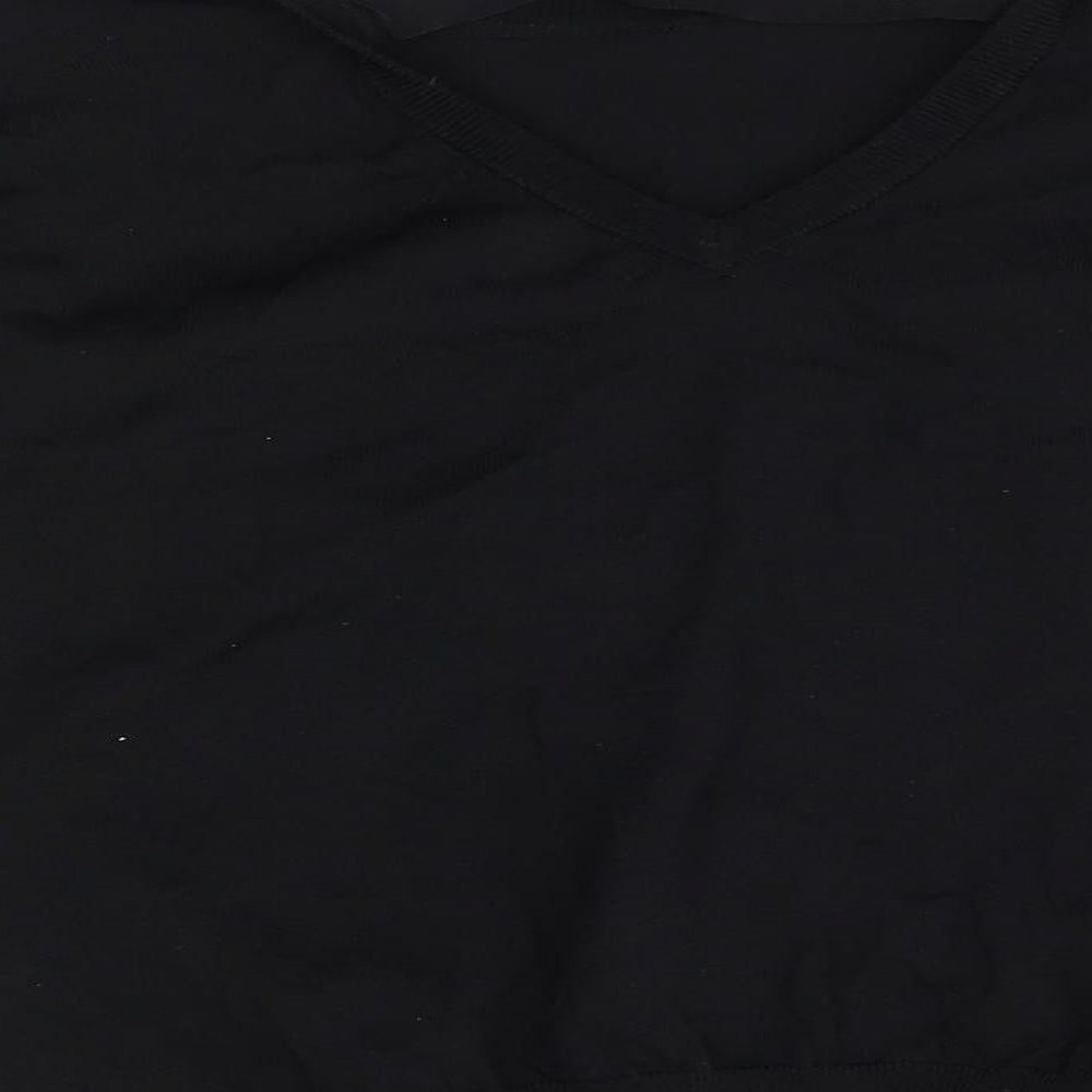 NEXT Womens Black   Basic Blouse Size 10  - back open detail