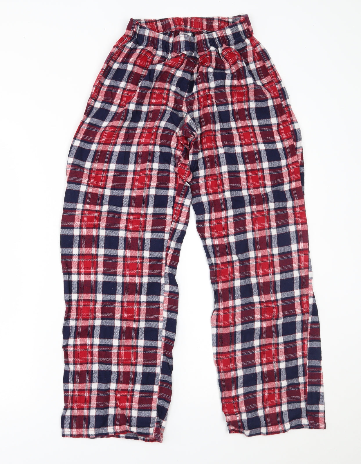 F&F Womens Red Plaid   Pyjama Pants Size 6