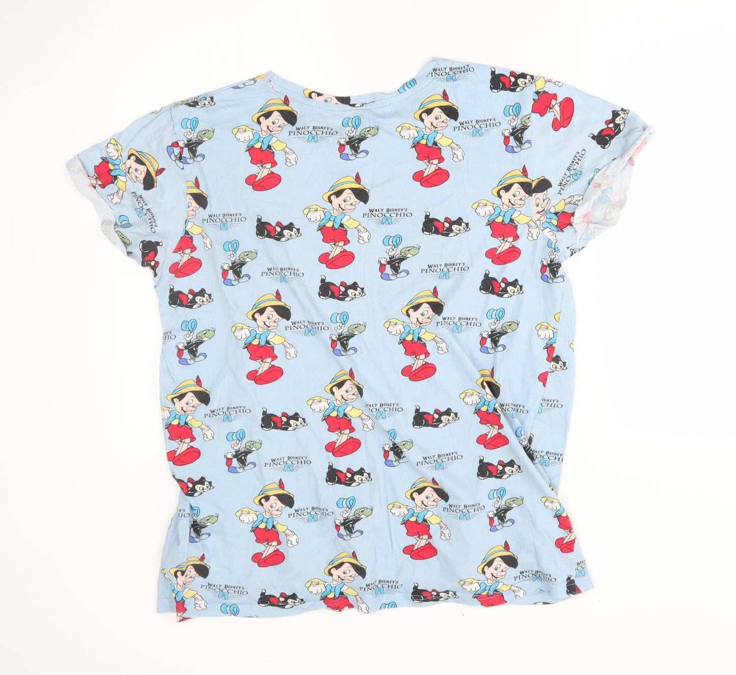 Primark Womens Blue    Pyjama Top Size S  - Pinocchio