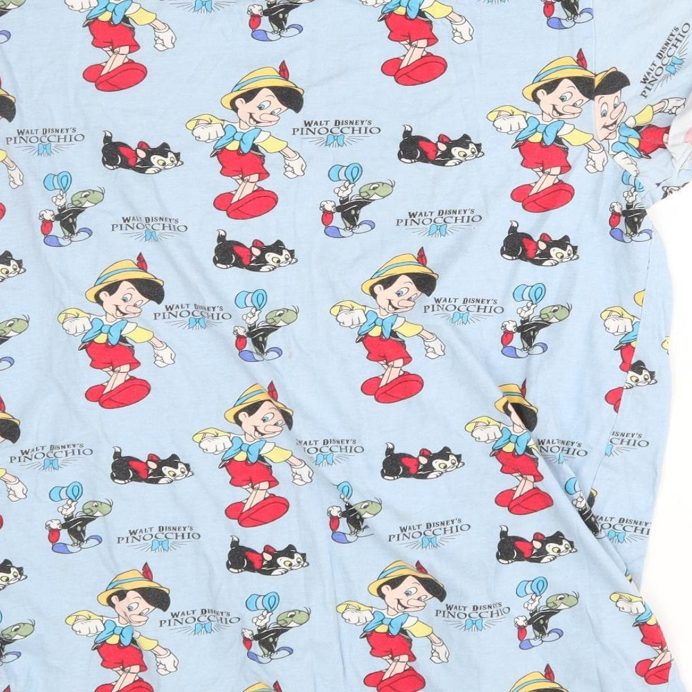 Primark Womens Blue    Pyjama Top Size S  - Pinocchio
