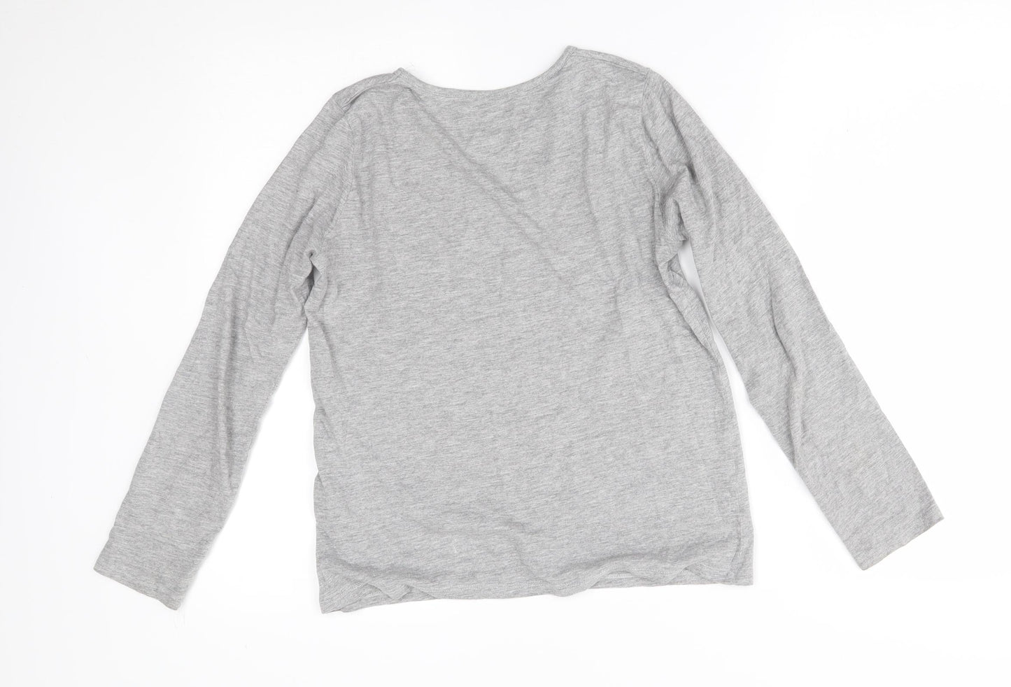 pepperts Girls Grey    Pyjama Top Size 10-11 Years  - zebra