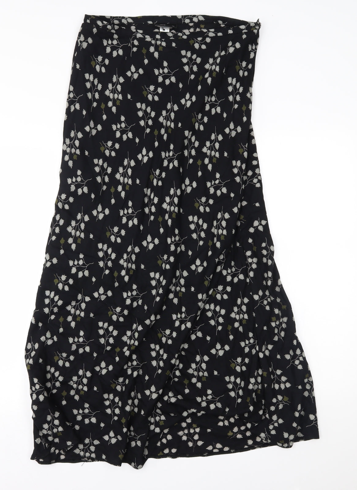 BHS Womens Black Floral  Maxi Skirt Size 14  - part of a matching set
