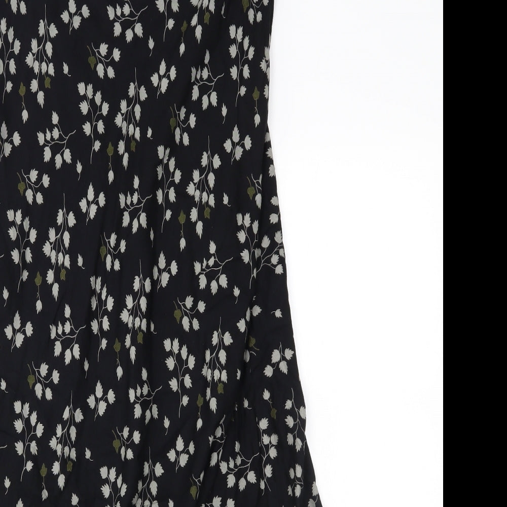 BHS Womens Black Floral  Maxi Skirt Size 14  - part of a matching set