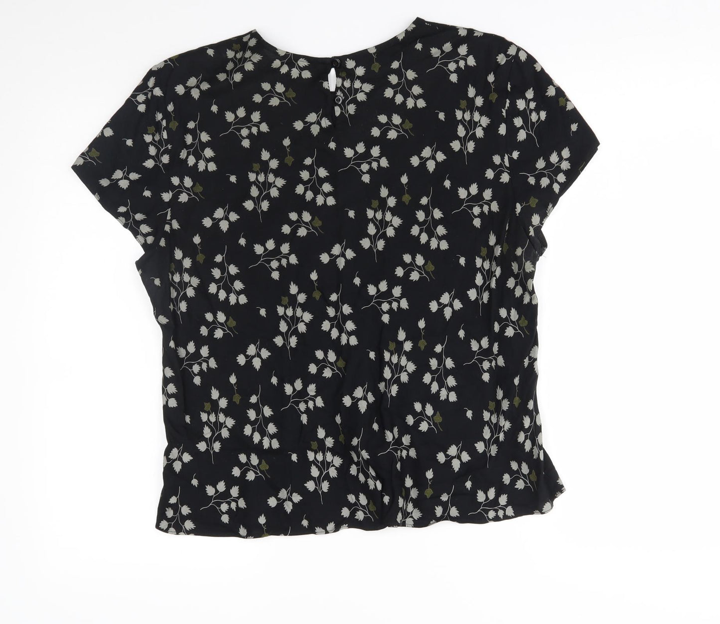 BHS Womens Black   Basic Blouse Size 14