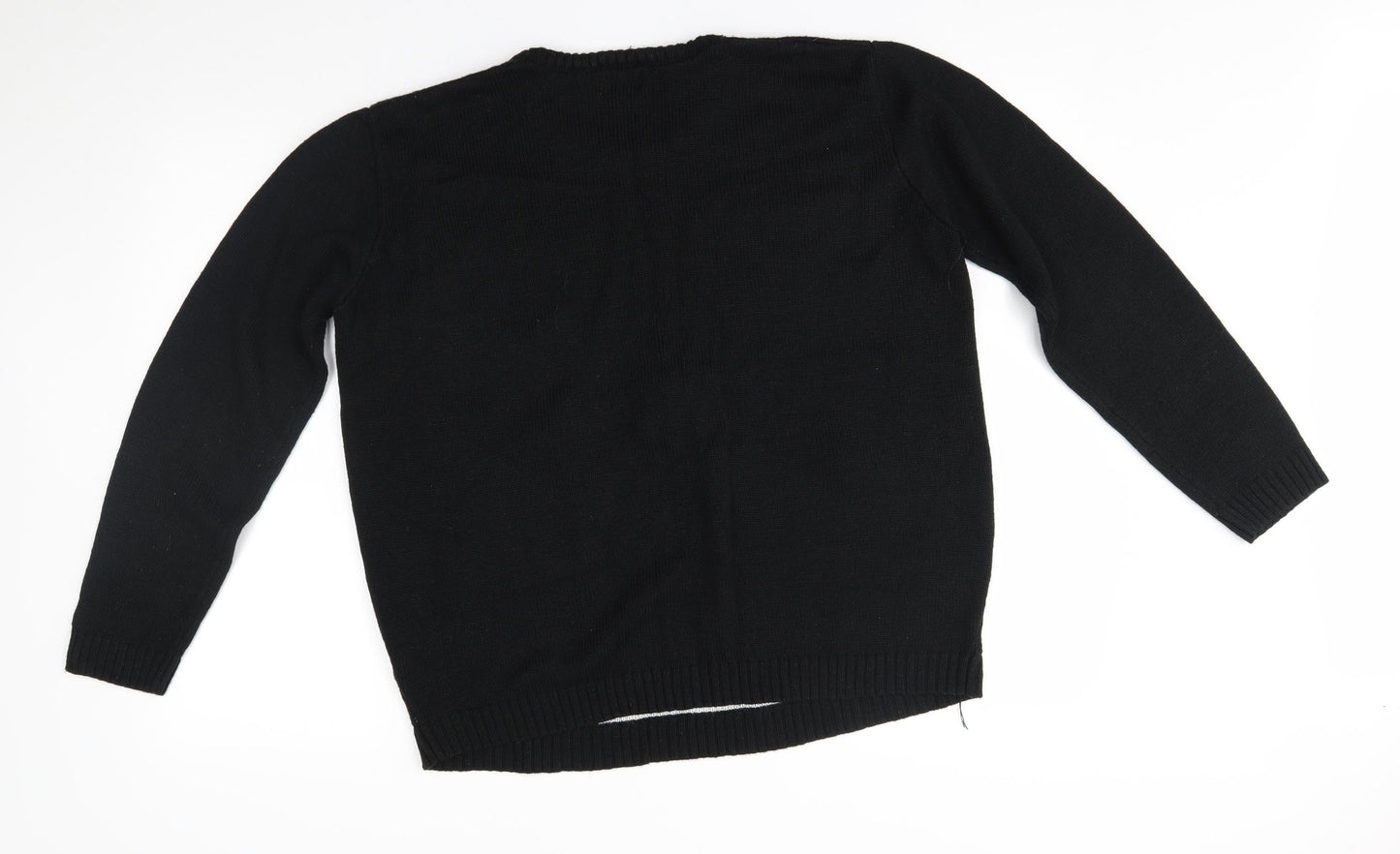 Cosy Christmas Womens Black   Pullover Jumper Size 16  - christmas