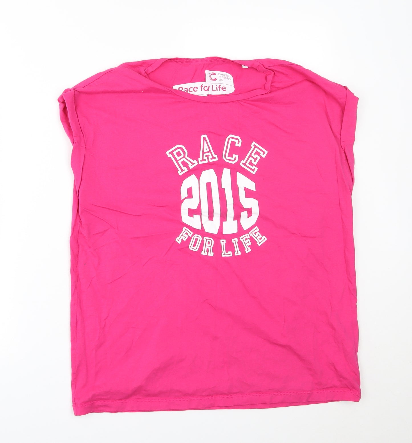 cancer research uk Womens Pink   Basic T-Shirt Size 12