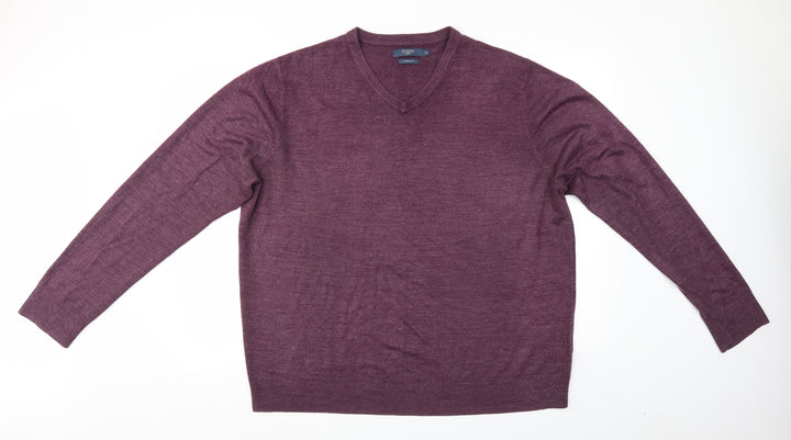 Atlantic Bay Mens Purple Pullover Jumper Size XL