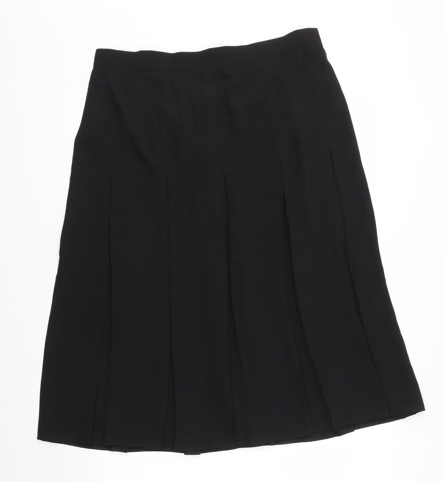 Preworn Womens Black   A-Line Skirt Size 24