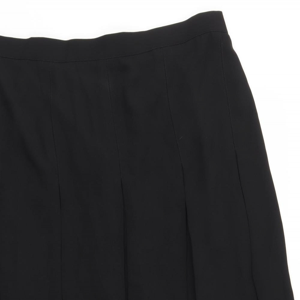 Preworn Womens Black   A-Line Skirt Size 24