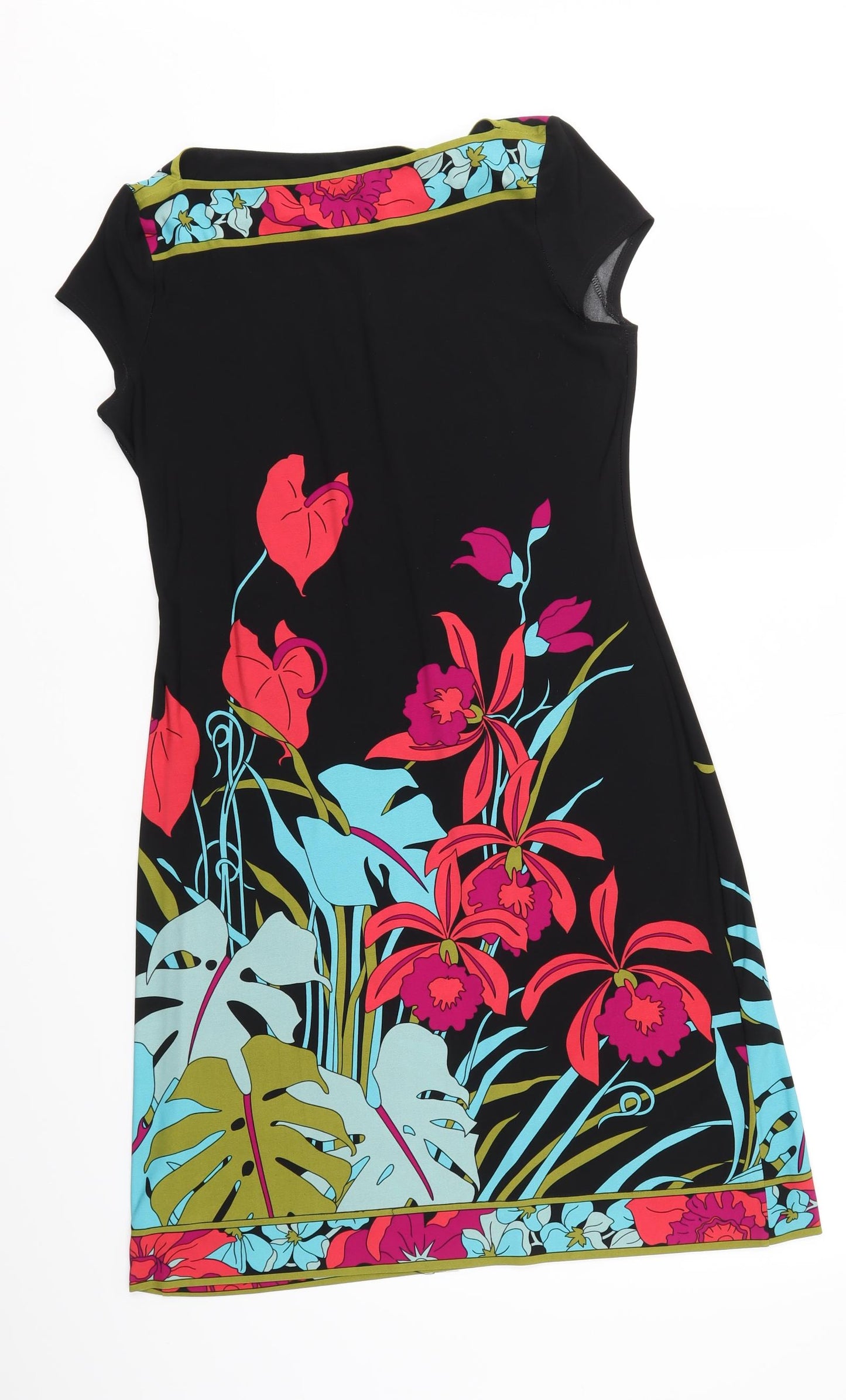 Wallis Womens Multicoloured Floral  A-Line  Size 10