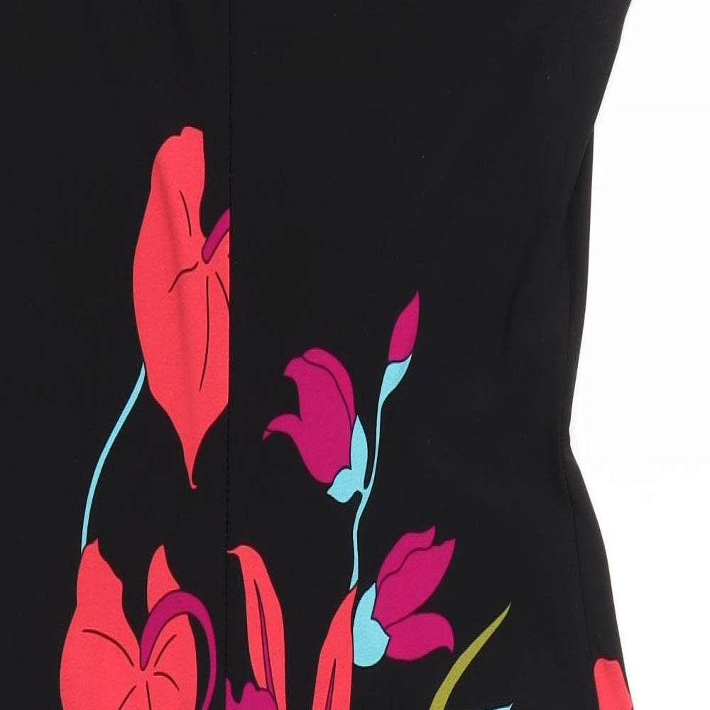 Wallis Womens Multicoloured Floral  A-Line  Size 10