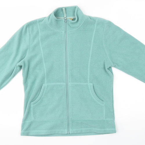 TU Womens Green   Full Zip Jumper Size 8
