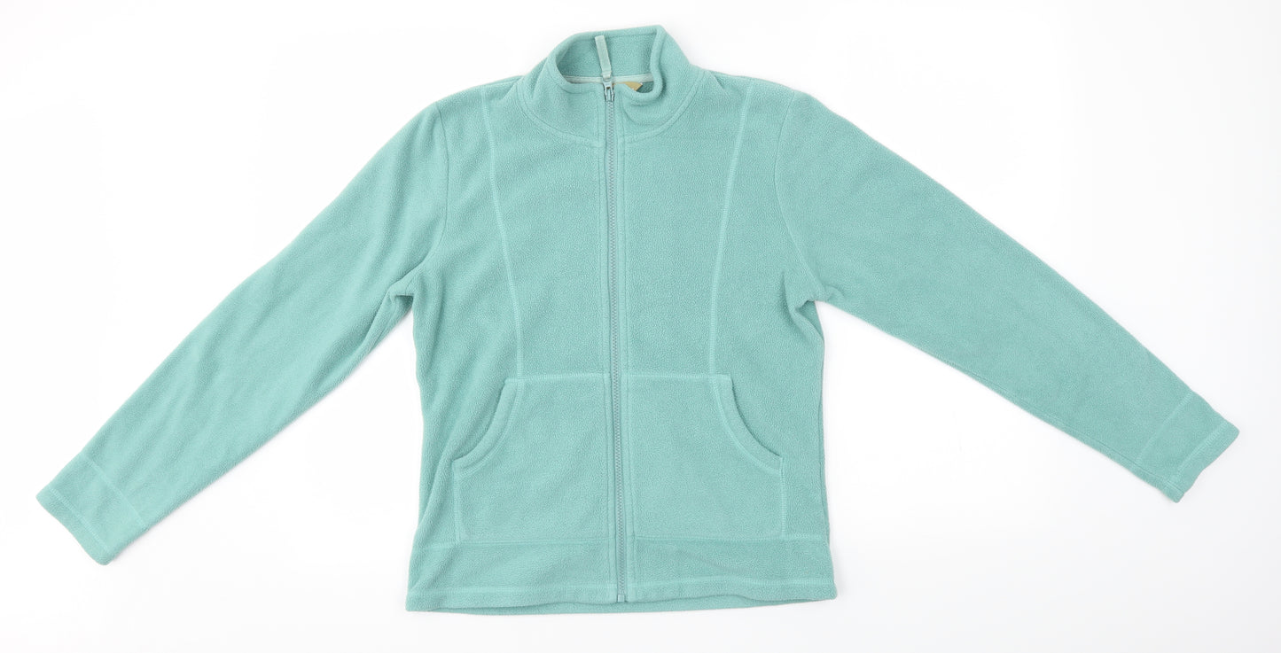 TU Womens Green   Full Zip Jumper Size 8