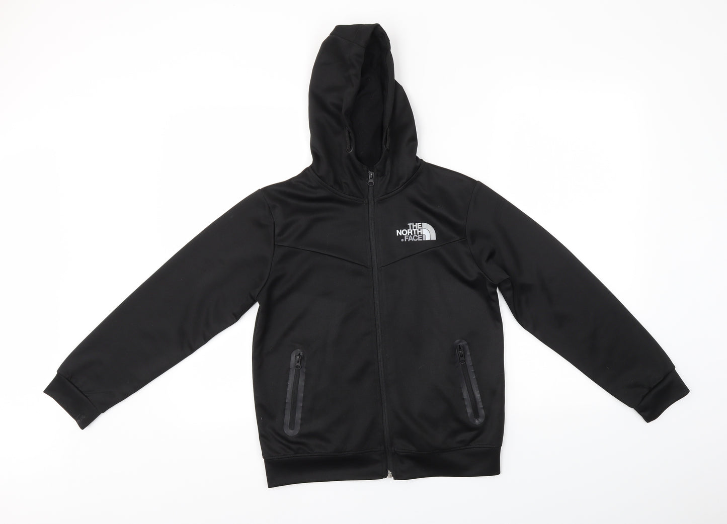 The North Face Boys Black   Full Zip Hoodie Size 11-12 Years