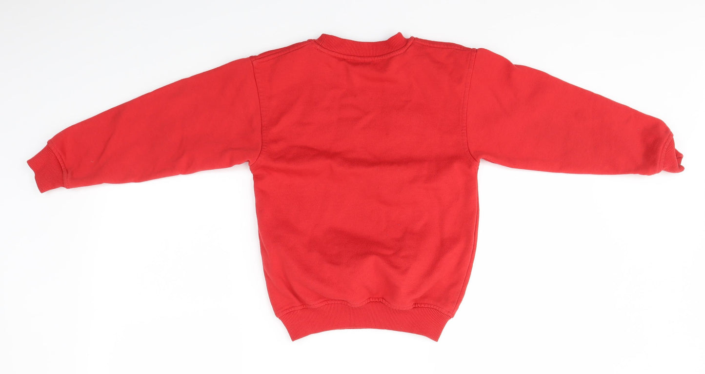Pendle Sportswear Boys Red   Pullover Sweatshirt Size 5-6 Years  - Branton JFC