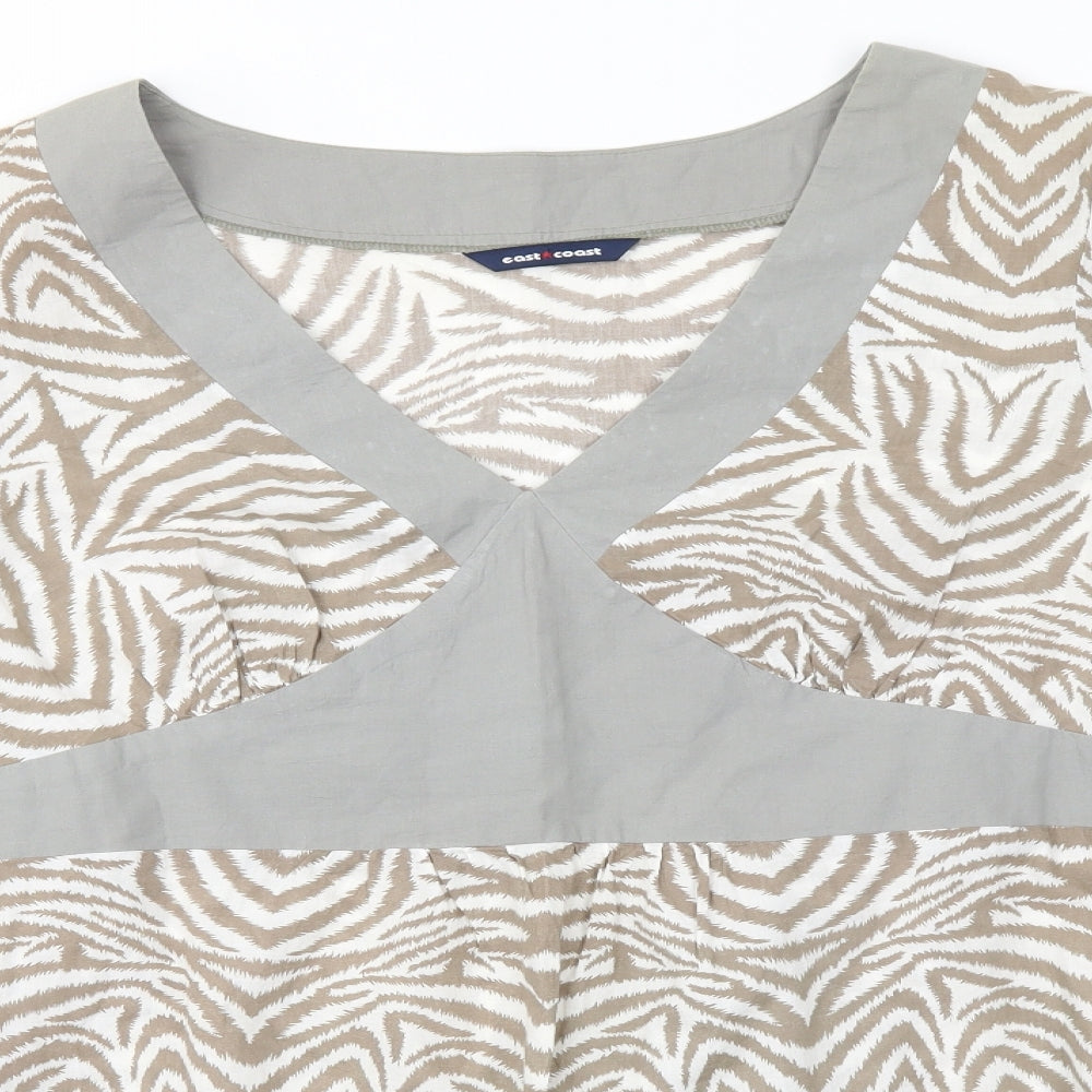 East Coast Womens Multicoloured Animal Print  Basic Blouse Size 20