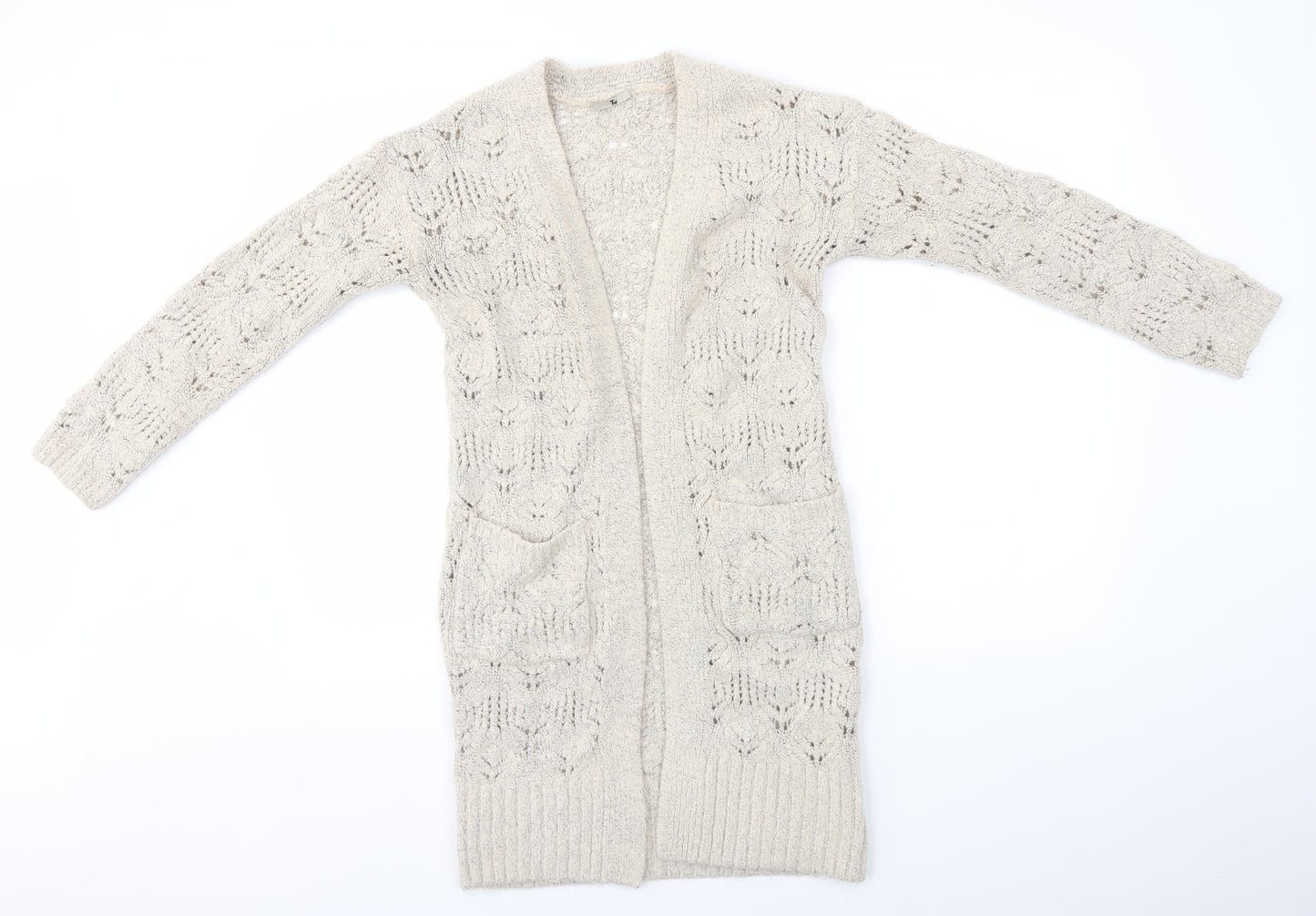 TU Womens Beige   Cardigan Jumper Size S