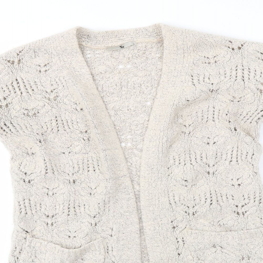TU Womens Beige   Cardigan Jumper Size S