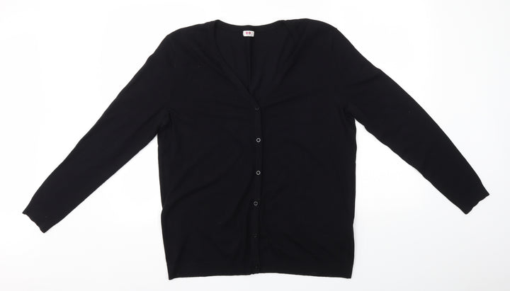 Flashlights Womens Black   Cape Jumper Size 18
