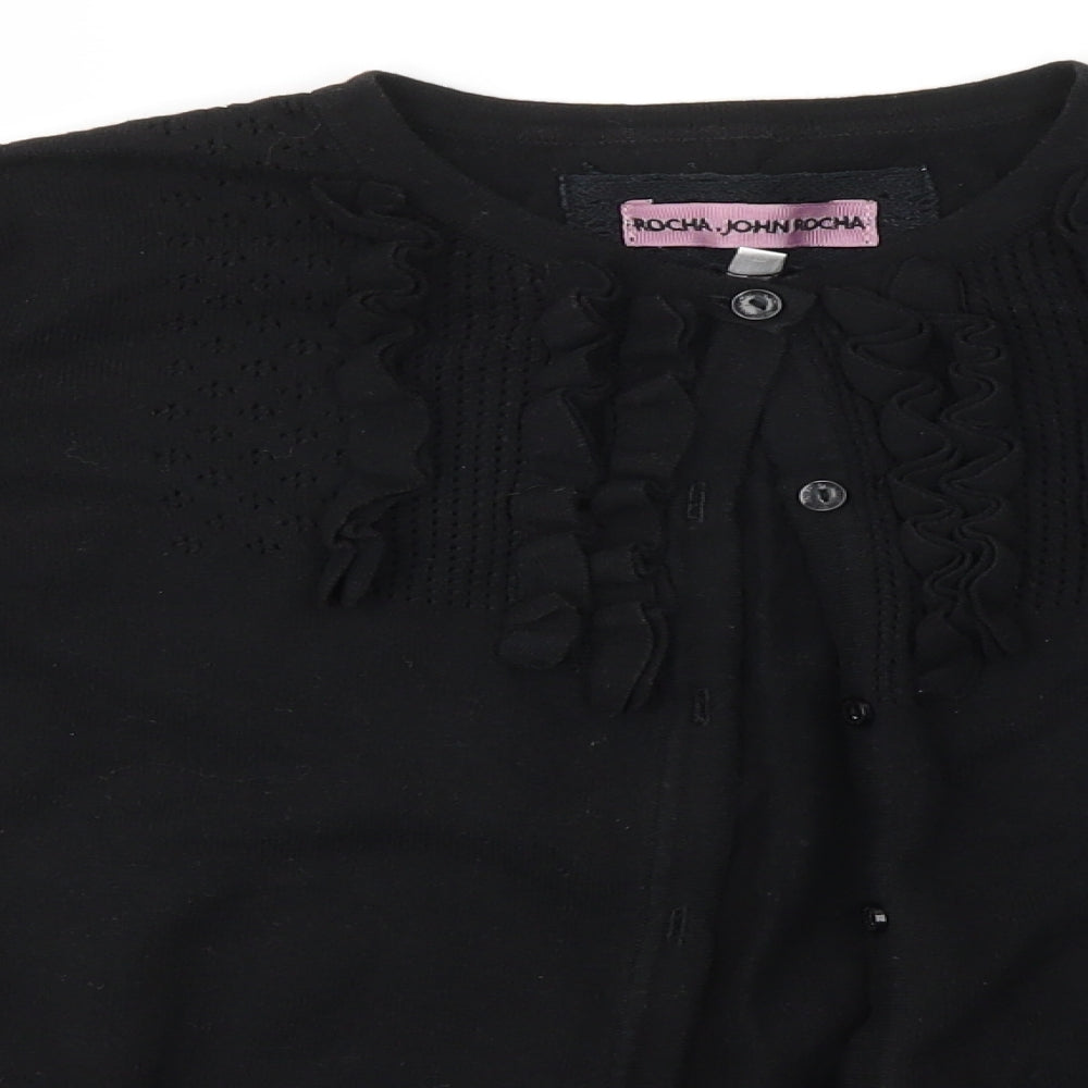 John Rocha Womens Black   Cardigan Jumper Size 16