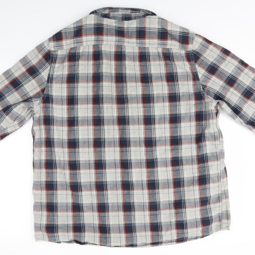 George Mens Multicoloured Check   Button-Up Size 2XL
