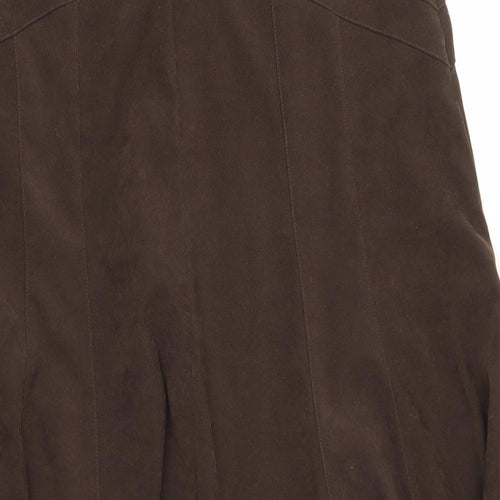 BHS Womens Brown   A-Line Skirt Size 14