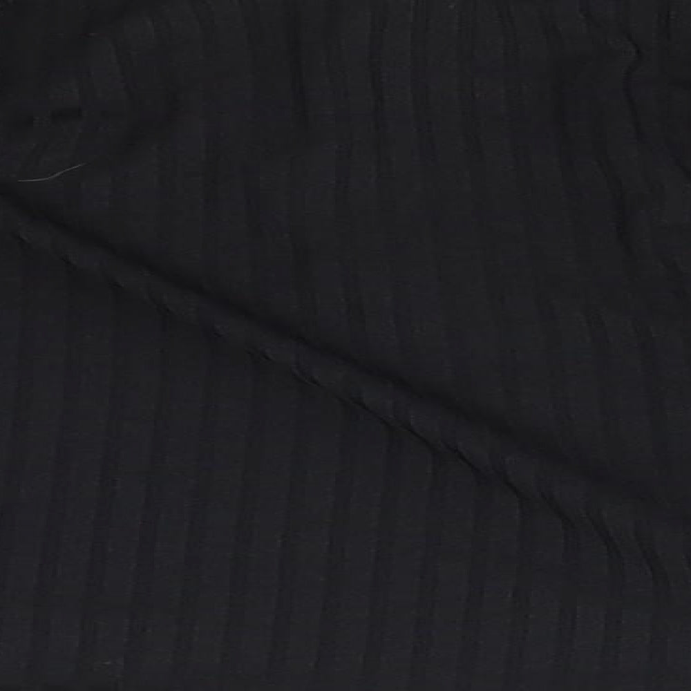 Pretty Little Thing Womens Black   Cropped Blouse Size XL