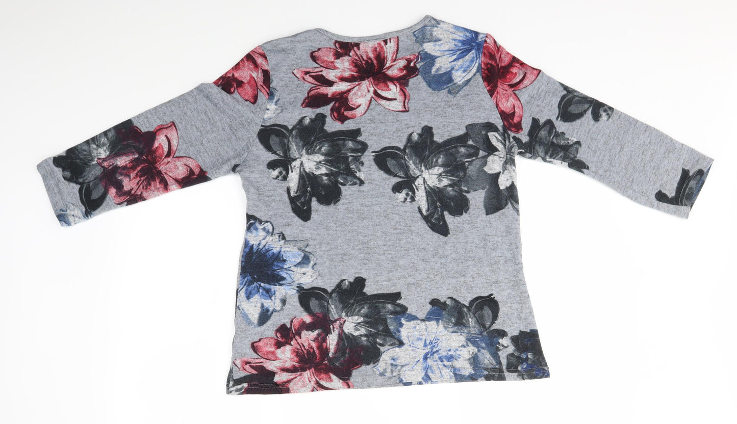 Preworn Womens Multicoloured Floral  Pullover Jumper Size M